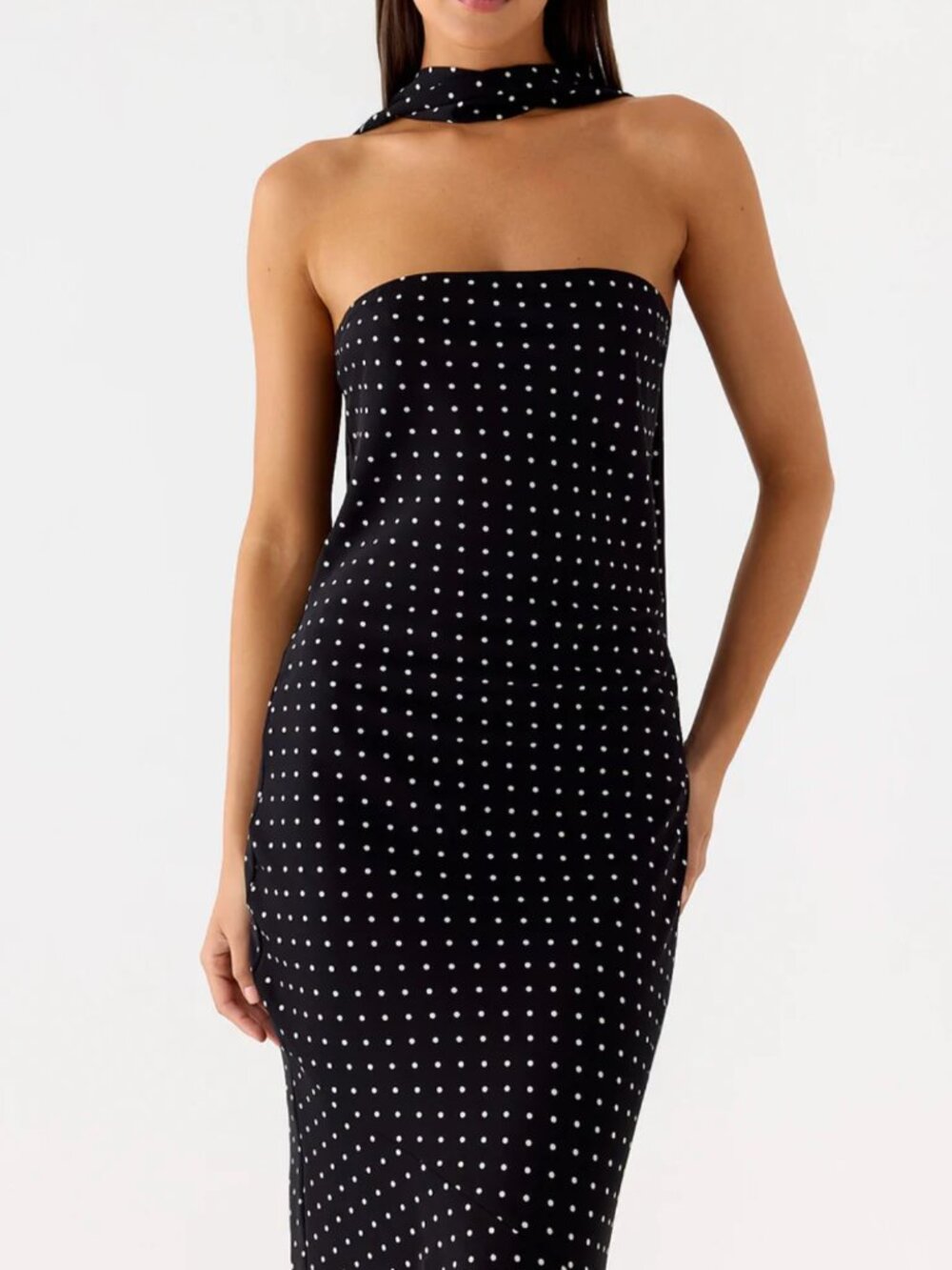 Under The Pagoda Maxi Dress in Black Polkadot - Picture 5 of 6